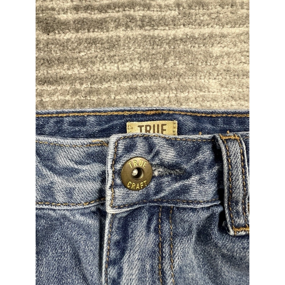 True Craft Skirt Juniors 3 Blue Denim‎ Mini 100% Cotton Casual - Picture 10 of 12
